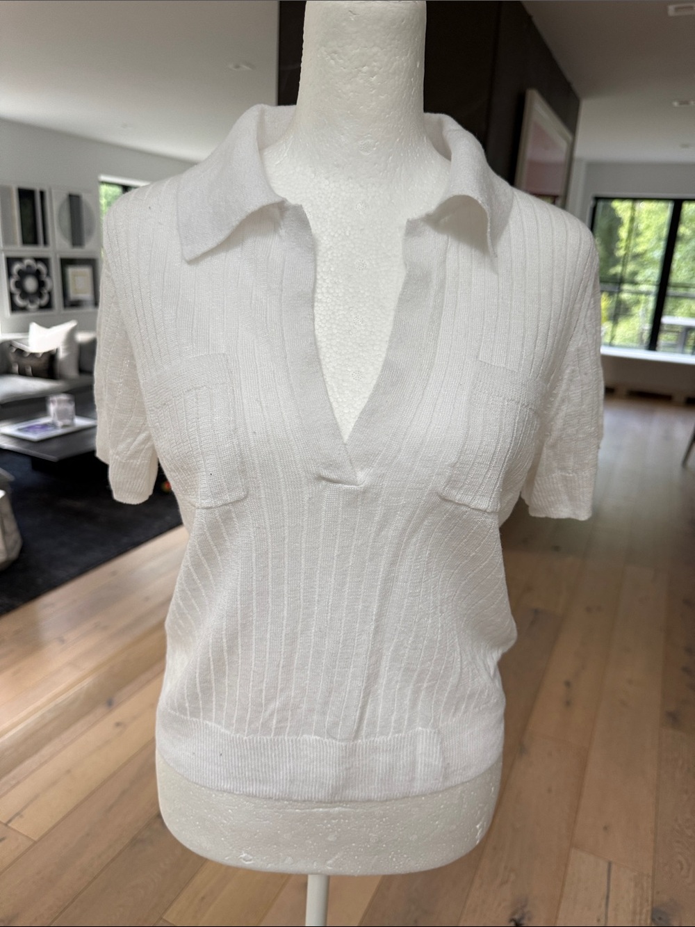 J.Crew Short-Sleeve Polo Shirt in Linen